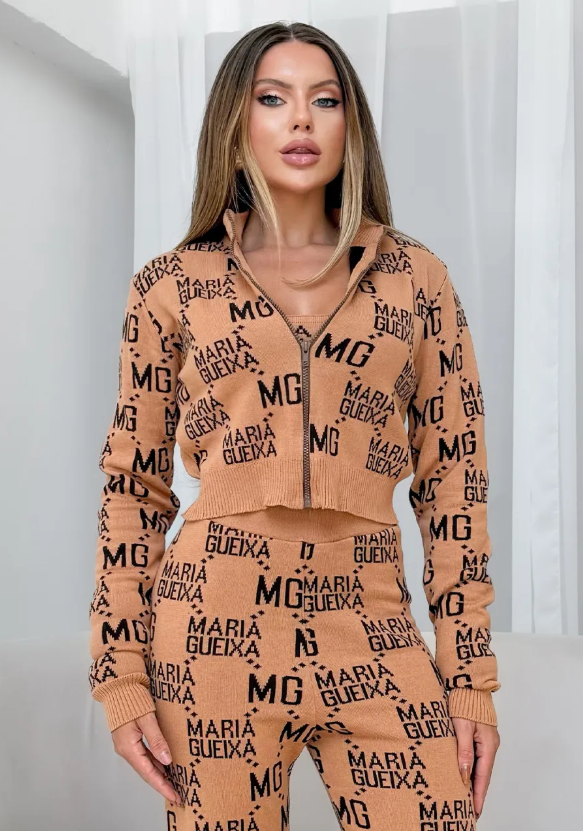 CASACO TRICOT LOGO MARIA GUEIXA 1