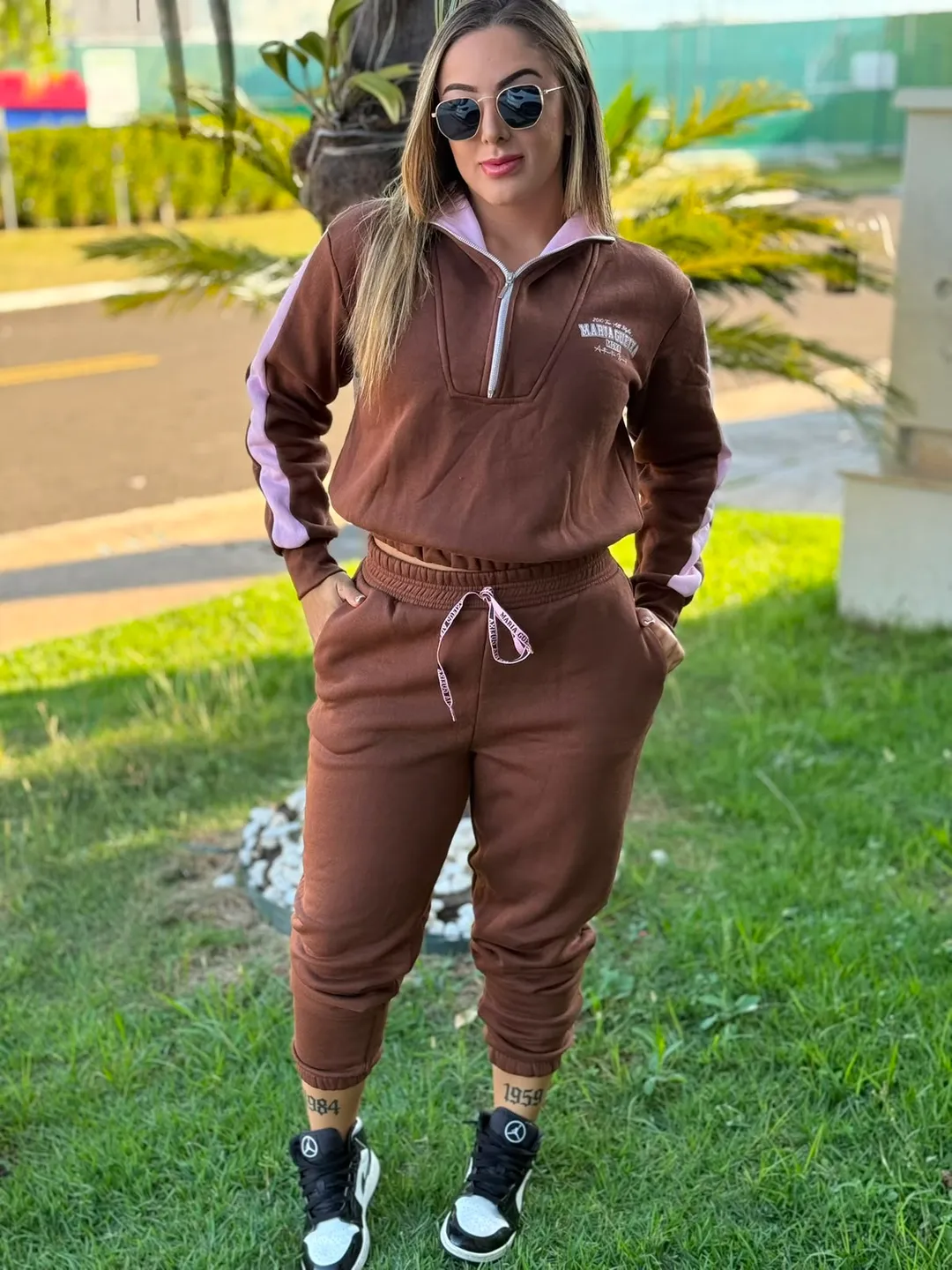 Conjunto Moletom Street Maria Gueixa Calça + Casaco Moletom 1