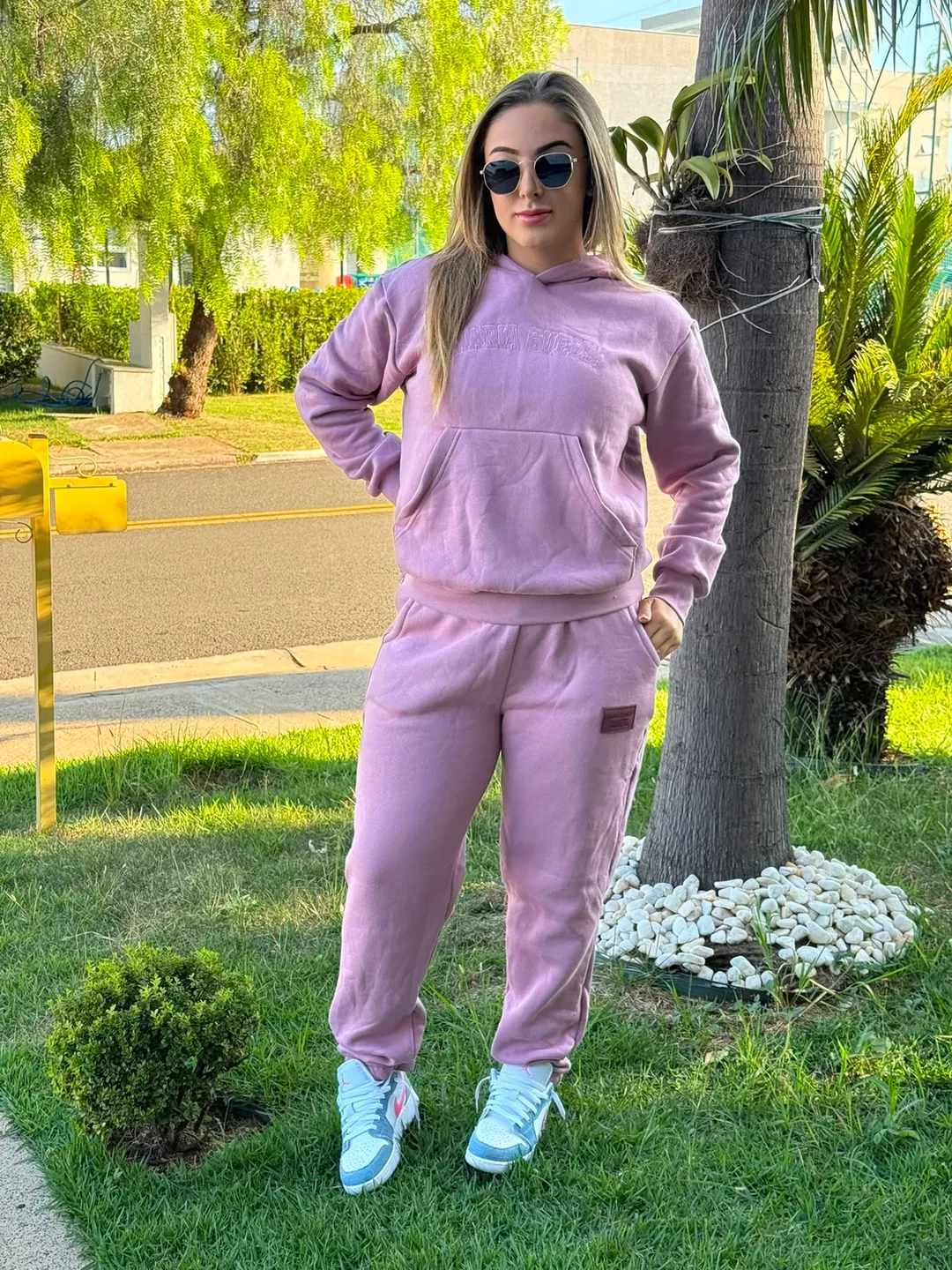 Conjunto Moletom Maria Gueixa Calça Jogger + Agasalho Moletom 1