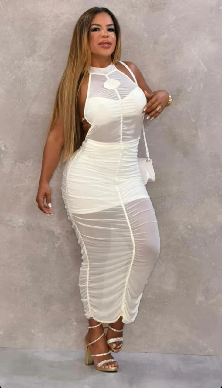 Vestido Midi Playa Marfino Maria Gueixa 1