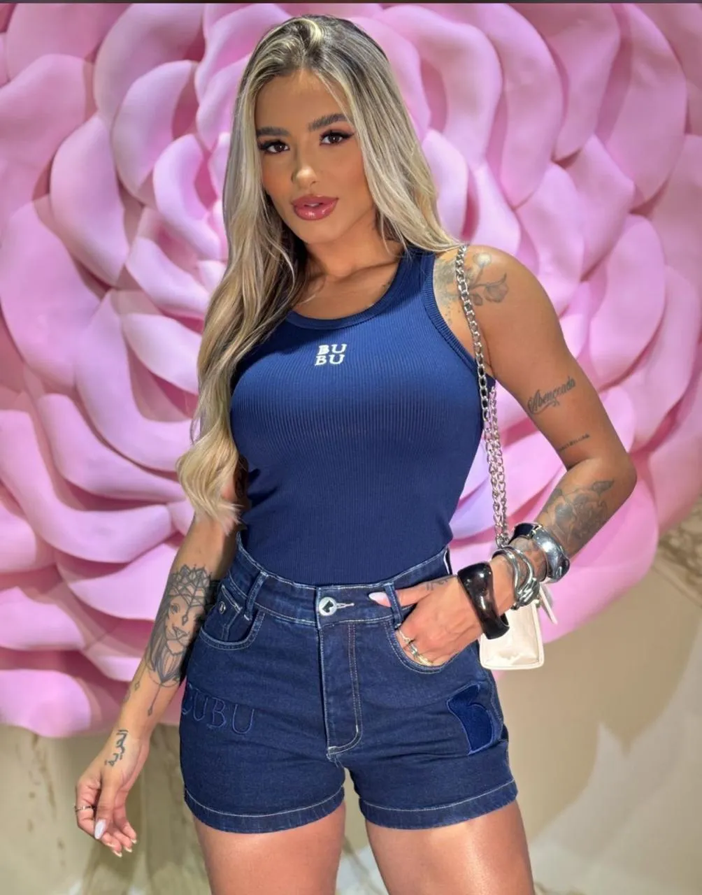 Short Jeans Azul Escuro Bubu 2