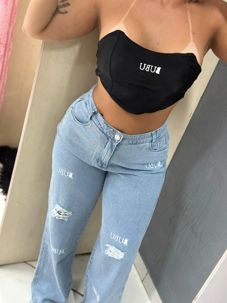 Cropped Tomara Que Caia Preto Bubu  2