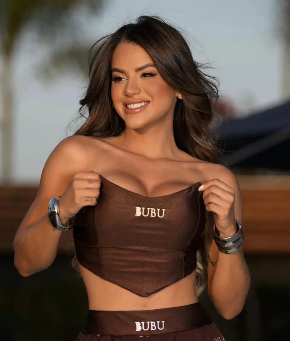 Cropped Tomara Que Caia Marrom Bubu  1