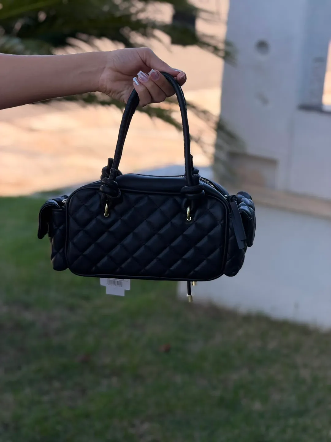 Bolsa Lança Perfume Tote Matelasse Charm Preta 3