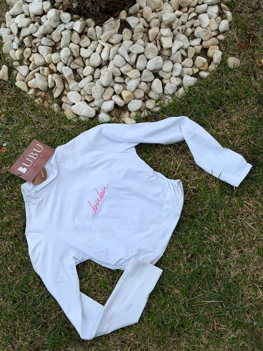 Cropped Manga Longa Branco Bubu 1