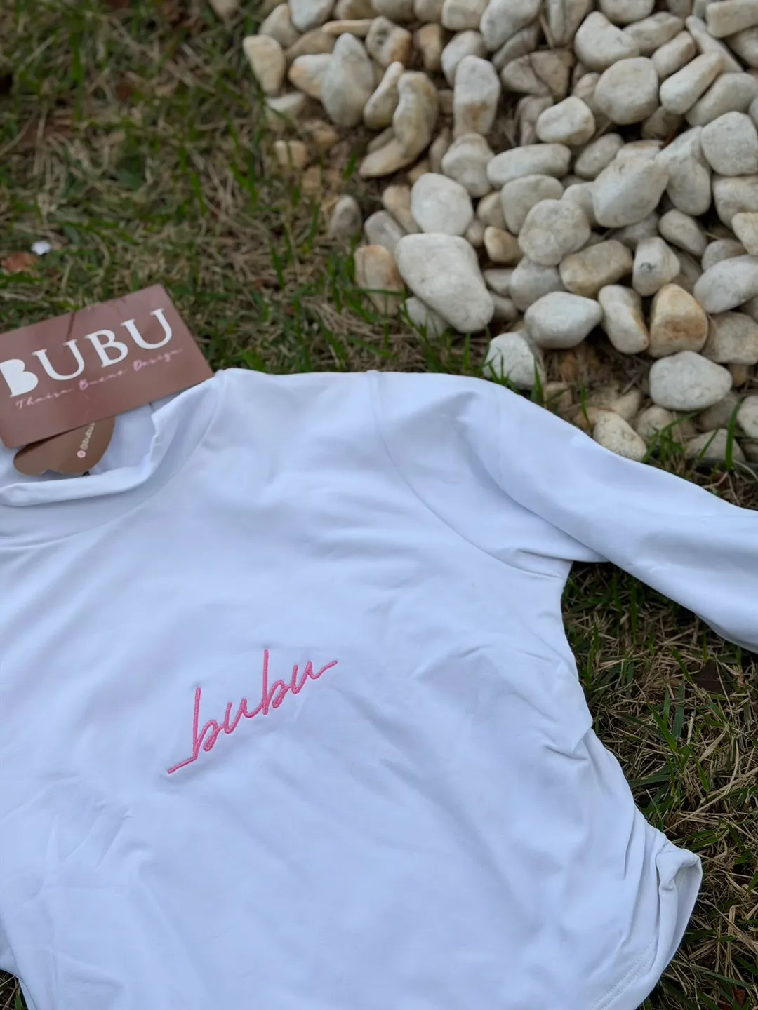Cropped Manga Longa Branco Bubu 2