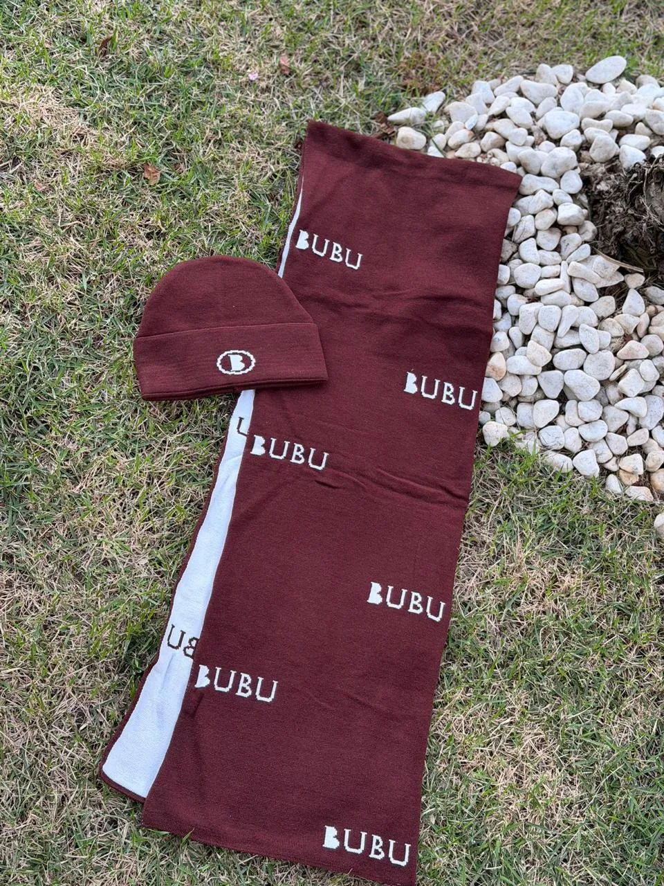 Kit Touca e Cachecol Marrom Bubu 1